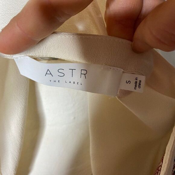 Astr the Label cream long sleeve boho top S - Picture 5 of 5